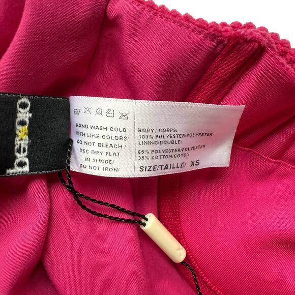 Peixoto Flynn Dress in Raspberry Crush Size XS Underwire, Ribbed, Hot Pink - Picture 8 of 11